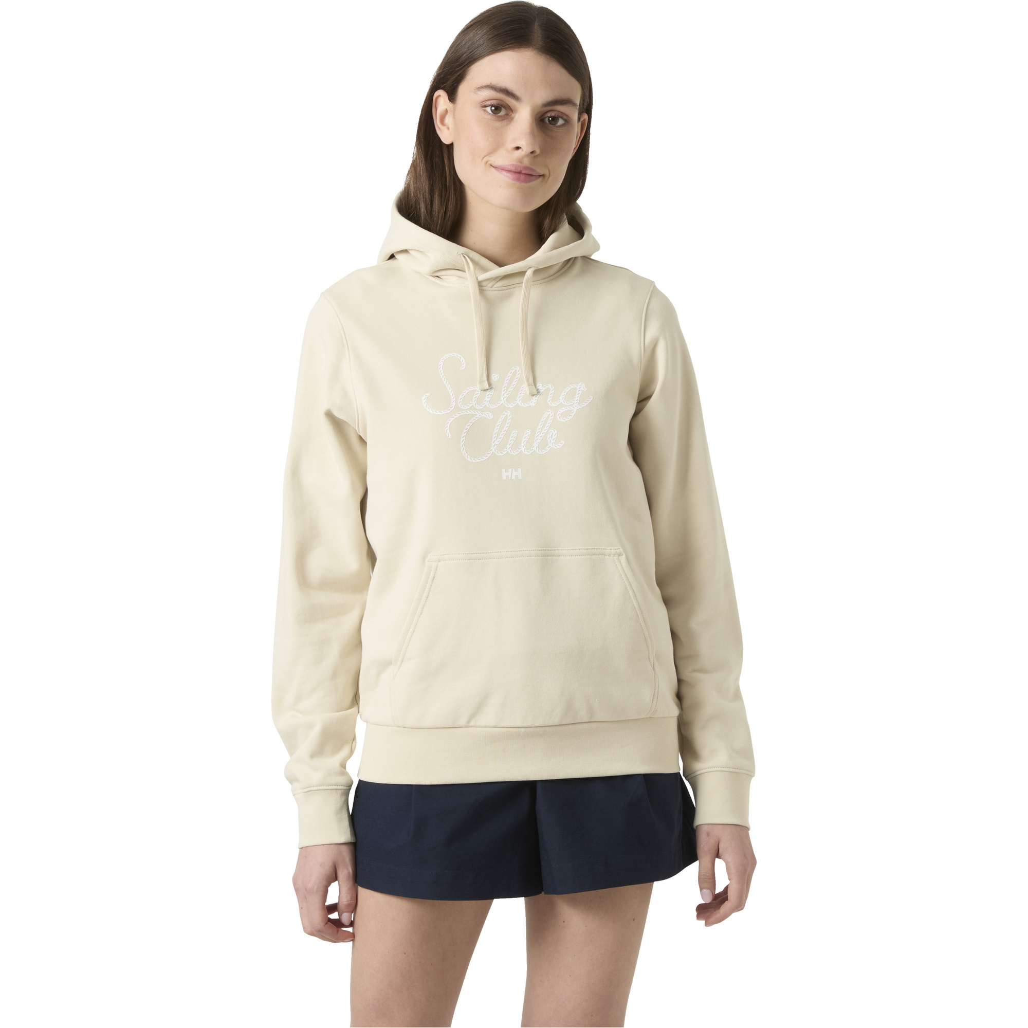 2026 Helly Hansen Core Graphic-hoodie Til Kvinder 54522 - Cream